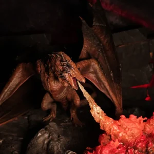 “The Bronze Fury” XXL - Dragon figurine